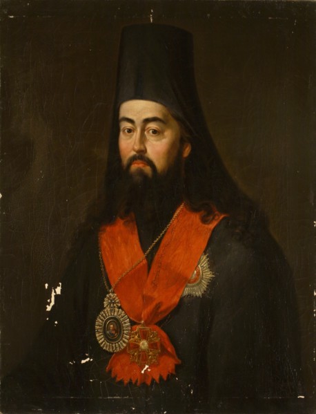 Portrait of Archbishop Pavel (Ponomarev) of Rostov and Yaroslavl (1745-1806), 1836. Artist: Kaniewski, Jan Ksawery (1805-1867)