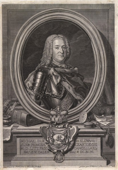 Portrait of Prince Michal Fryderyk Czartoryski (1696-1775), Mid of the 18th cen.. Artist: Mylius, Jan Fryderyk (active Mid of 18th cen.)