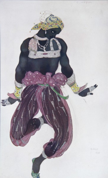 Costume design for the ballet Sheherazade by N. Rimsky-Korsakov, 1910. Artist: Bakst, Léon (1866-1924)