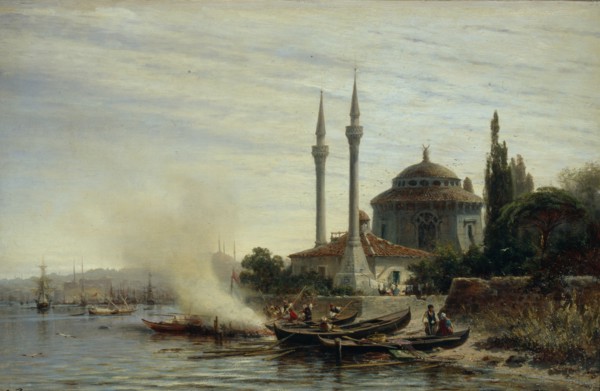 Golden Horn. Constantinople, 1864. Artist: Bogolyubov, Alexei Petrovich (1824-1896)