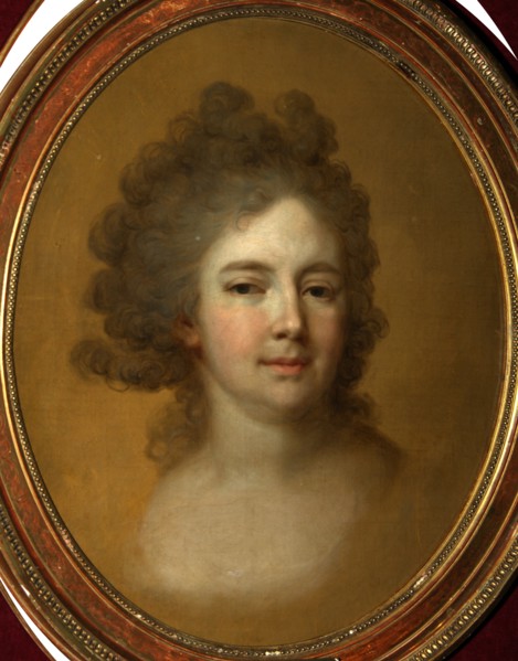 Portrait of Empress Maria Feodorovna (Sophie Dorothea of Württemberg) (1759-1828), 1796. Artist: Borovikovsky, Vladimir Lukich (1757-1825)