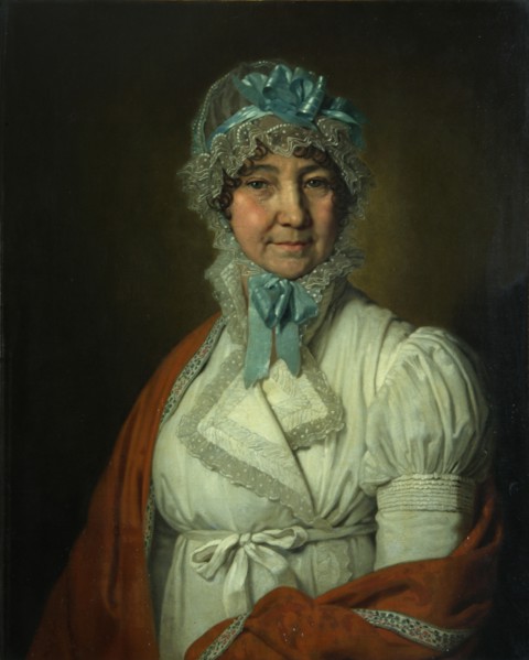 Portrait of Nadezhda Ivanovna Dubovitskaya, 1809. Artist: Borovikovsky, Vladimir Lukich (1757-1825)