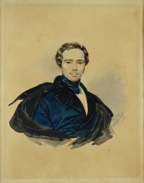 Portrait of Count Fyodor Fyodorovich Golitsyn (1794-1854), 1833. Artist: Briullov, Karl Pavlovich (1799-1852)