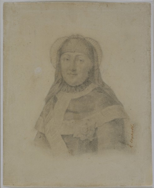 Catherine II in mourning, 1762. Artist: Chemesov, Yefgraf Petrovich (1737-1765)