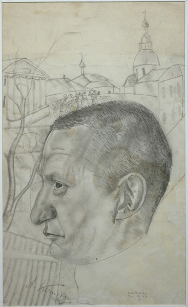 Portrait of Alexander Kerensky (1881-1970), 1924. Artist: Grigoriev, Boris Dmitryevich (1886-1939)