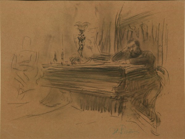 Portrait of the Composer Aleksey Fedorovich Kal, 1906. Artist: Repin, Ilya Yefimovich (1844-1930)