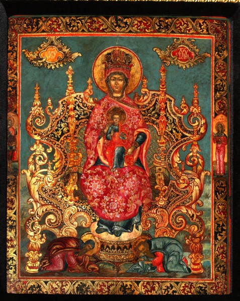 Mother of God Pecherskaya, 18th century. Artist: Russian icon