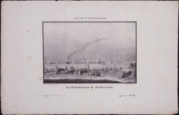 Views of Saint Petersburg. The Peter and Paul Fortress, 1833. Artist: Sadovnikov, Vasily Semyonovich (1800-1879)