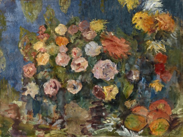 Still Life with Flowers and Fruit, 1907. Artist: Sapunov, Nikolai Nikolayevich (1880-1912)