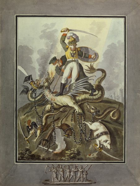 1812. Allegory, 1813. Artist: Tupylev, Ivan Philippovich (1758-1821)
