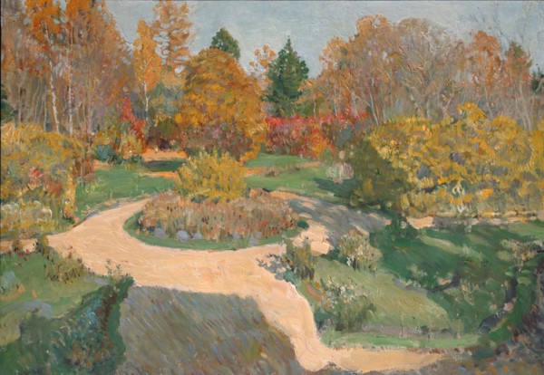 Garden in Autumn. Artist: Vinogradov, Sergei Arsenyevich (1869-1938)