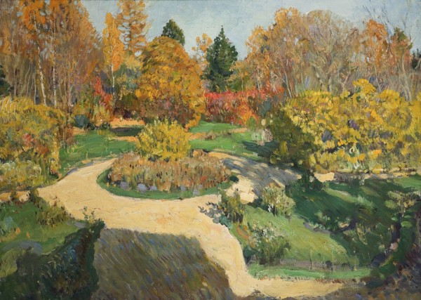 The Garden in Autumn, 1910. Artist: Vinogradov, Sergei Arsenyevich (1869-1938)