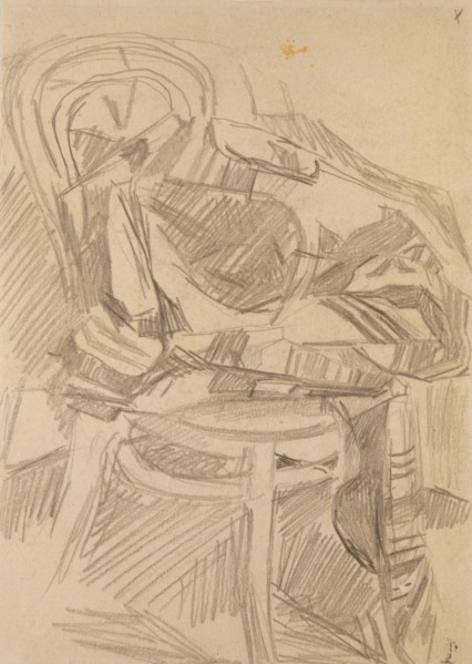 Plaid on the chair, 1904. Artist: Vrubel, Mikhail Alexandrovich (1856-1910)