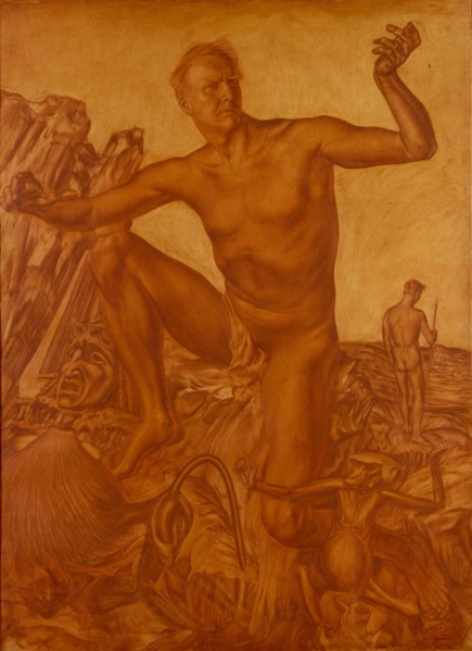 Portrait of the singer Fyodor Shalyapin (1873-1938), 1917. Artist: Yakovlev, Alexander Yevgenyevich (1887-1938)