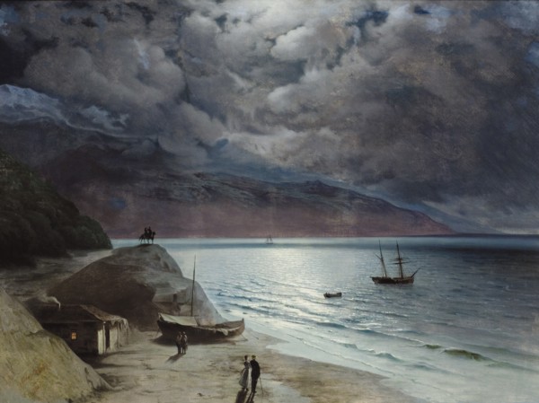 Night at Gurzuf, 1891. Artist: Aivazovsky, Ivan Konstantinovich (1817-1900)