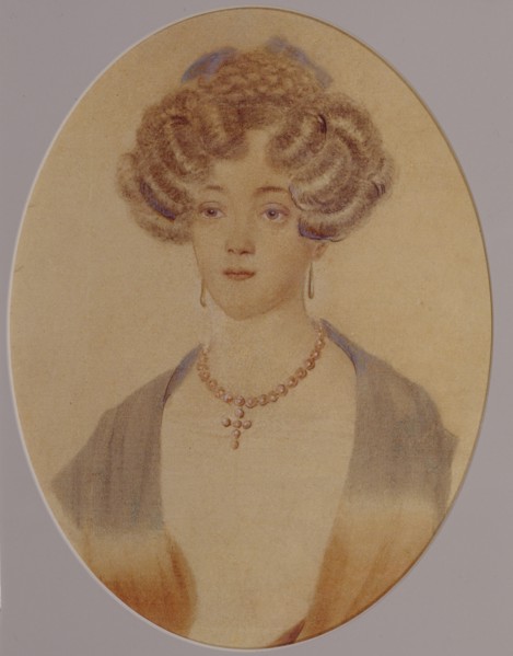 Portrait of Ekaterina Nikolayevna Goncharova (1809-1843), End of 1820s-Early 1830s. Artist: Anonymous
