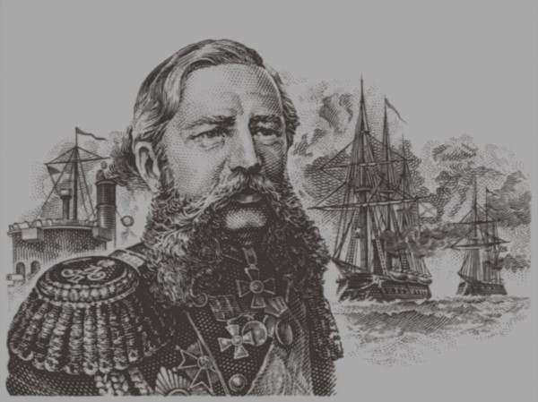 Portrait of the Admiral Grigory Ivanovich Butakov (1820-1882), 20th century. Artist: Anonymous
