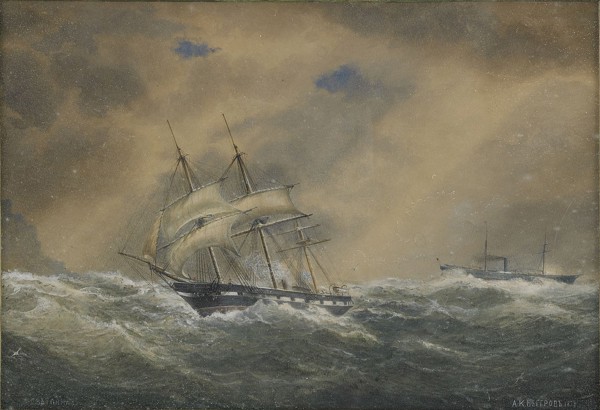 The Steam Frigate Svetlana, 1878. Artist: Beggrov, Alexander Karlovich (1841-1914)