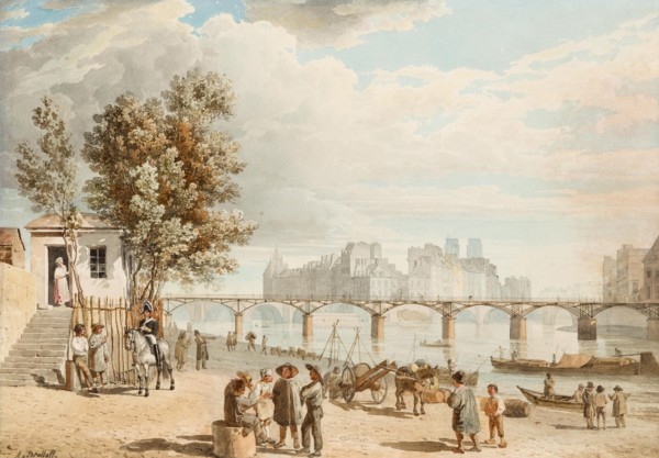 View of Paris. Artist: Briullov, Alexander Pavlovich (1798-1877)