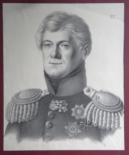 Portrait of Prince Dmitriy Vladimirovich Golitsyn (1771-1844), 1820s. Artist: Hippius, Gustav Adolf (1792-1856)