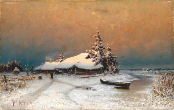 Winter Sunset, 1887. Artist: Klever, Juli Julievich (Julius), von (1850-1924)