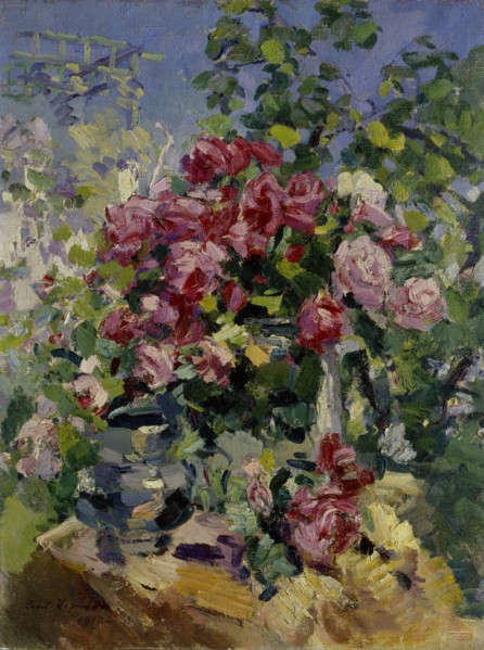 Roses, 1917. Artist: Korovin, Konstantin Alexeyevich (1861-1939)