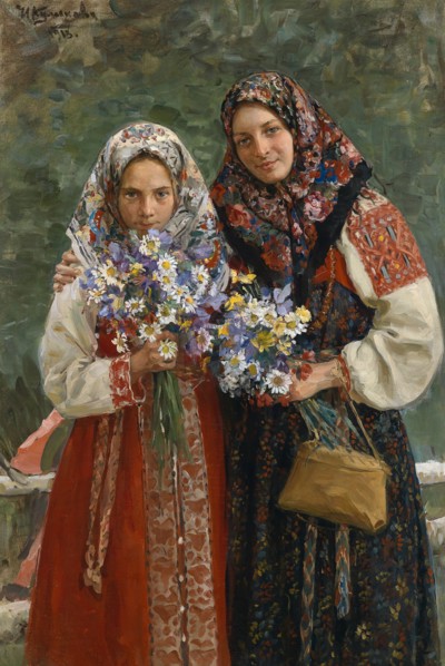 Meadow Flowers, 1913. Artist: Kulikov, Ivan Semyonovich (1875-1941)
