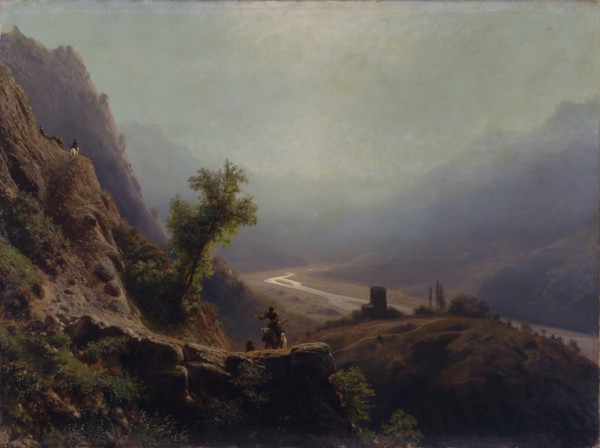 In the Caucasus Mountains, 1879. Artist: Lagorio, Lev Felixovich (1827-1905)