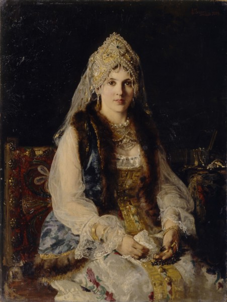 Boyar's Wife, 1880. Artist: Makovsky, Konstantin Yegorovich (1839-1915)