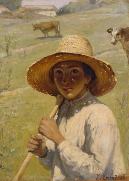 Shepherd Boy, 1909. Artist: Myasoedov, Grigori Grigoryevich (1834-1911)