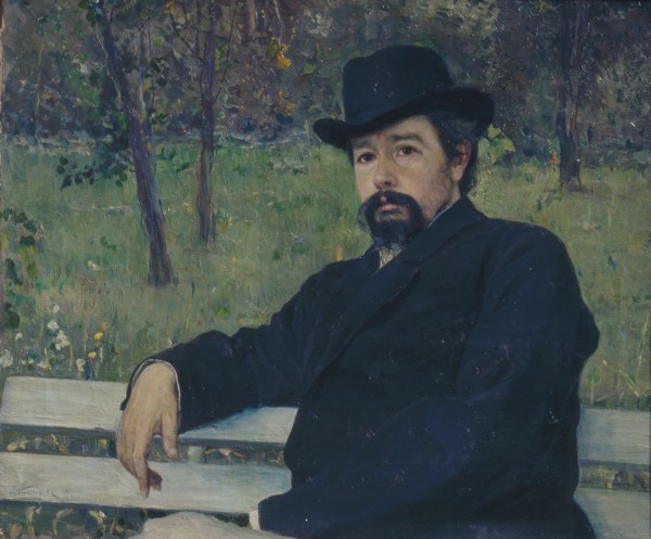 Portrait of the painter Nikolai Alexandrovich Yaroshenko (1846-1898), 1897. Artist: Nesterov, Mikhail Vasilyevich (1862-1942)