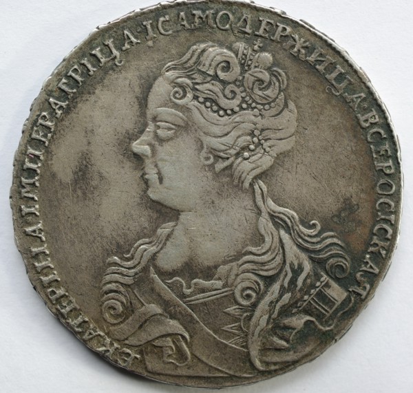 Silver Ruble of Catherine I, 1726. Artist: Numismatic, Russian coins