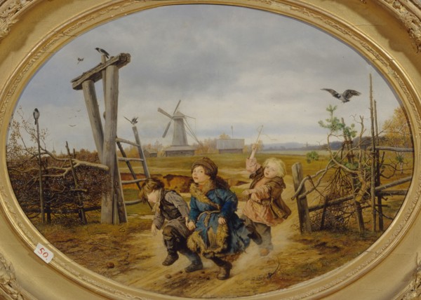 Troika, 1860. Artist: Popov, Andrei Andreyevich (1832-1896)