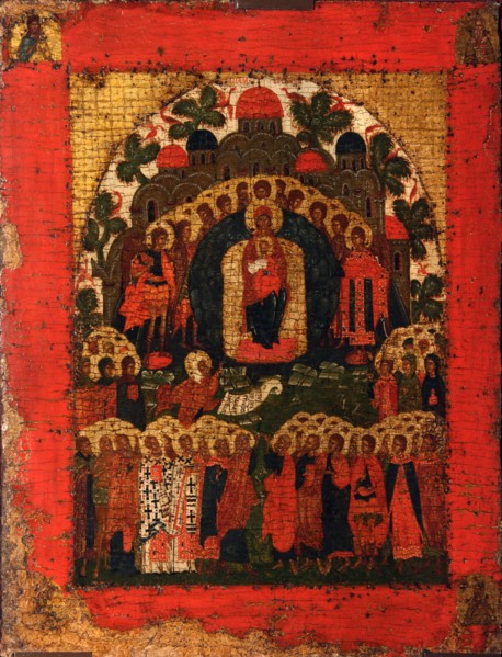 In Thee Rejoiceth, Late 15th cen.. Artist: Russian icon