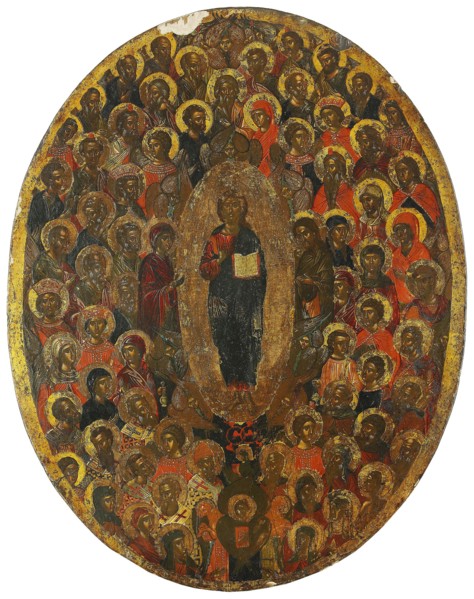 Deesis, 17th century. Artist: Russian icon