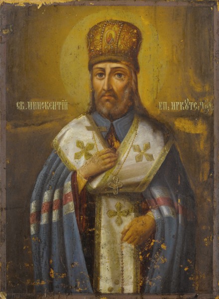 Saint Innocent, bishop of Irkutsk, 19th century. Artist: Russian icon