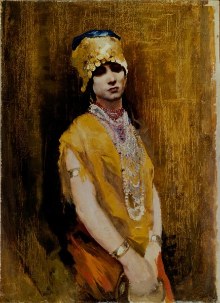 A dancer, End of 19th cen.. Artist: Ryabushkin, Andrei Petrovich (1861-1904)