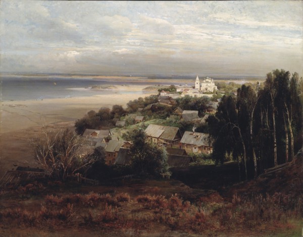 The Pechersky Ascension Monastery near Nizhny Novgorod, 1871. Artist: Savrasov, Alexei Kondratyevich (1830-1897)