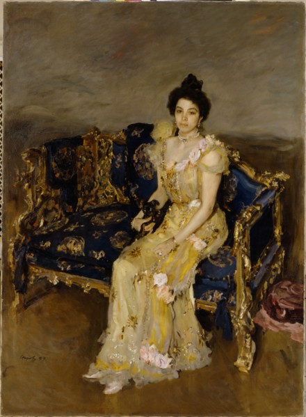 Portrait of Sofia Botkina, 1899. Artist: Serov, Valentin Alexandrovich (1865-1911)