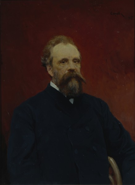 Portrait of Sergei Mikhailovich Tretyakov (1834-1892), 1895. Artist: Serov, Valentin Alexandrovich (1865-1911)