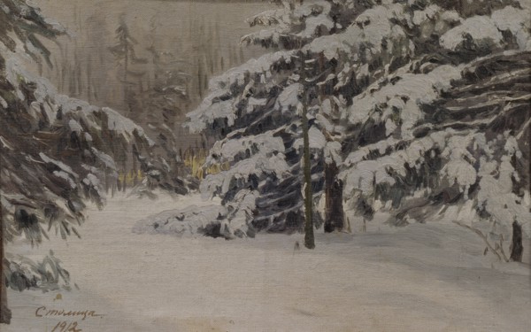 Winter on the islands of Saint Petersburg, 1912. Artist: Stolitsa, Evgeni Ivanovich (1870-1929)
