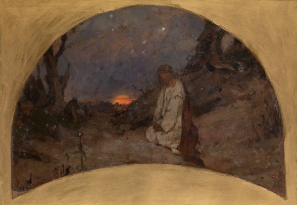 The Agony in the Garden (Sketch for the St Volodymyr's Cathedral in Kiev), 1886. Artist: Svedomsky, Pavel Alexandrovich (1849-1904)