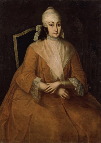 Portrait of Anna Leopoldovna, regent of Russia (1718-1746), Between 1740 and 1746. Artist: Vishnyakov, Ivan Yakovlevich (1699-1761)