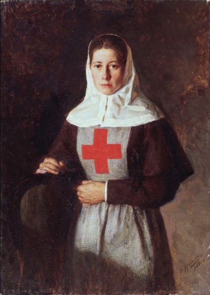 A nurse, 1886. Artist: Yaroshenko, Nikolai Alexandrovich (1846-1898)
