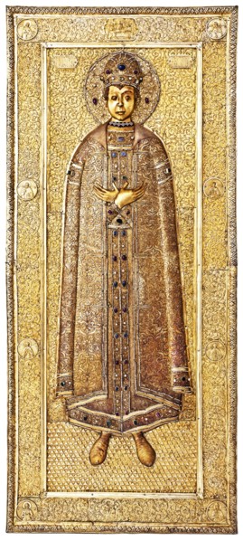 Reliquary of Tsarevich Dmitry, 1628?1630. Artist: Ovdokimov, Gavrila, (Workshop) (active 1628?1630)
