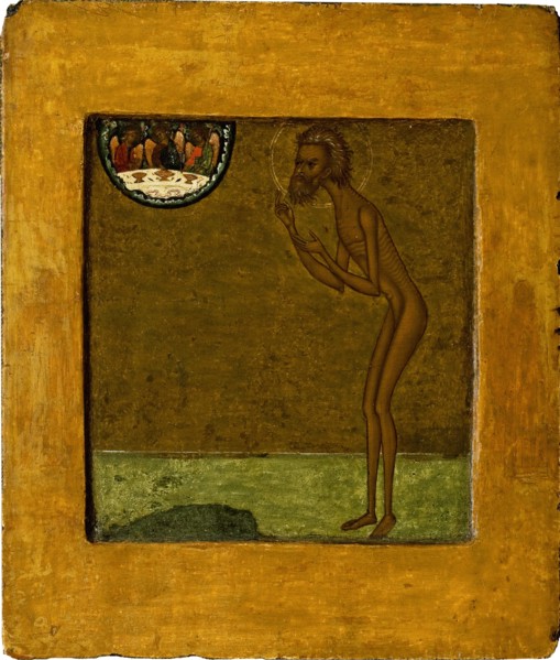 Basil the Blessed, End of 16th cen.. Artist: Russian icon