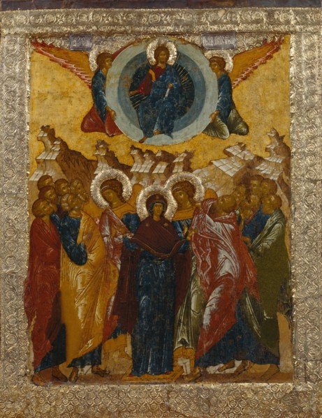 The Ascension of Christ, 1497. Artist: Russian icon