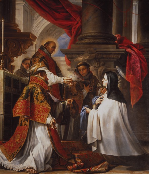The Communion of Saint Theresa, 1670. Artist: Cabezalero, Juan Martín (1634-1673)