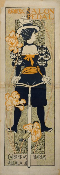 Salon Pedal (Advertising Poster), 1897. Artist: Riquer Inglada, Alejandro de (1856-1920)