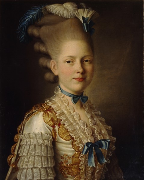 Portrait of Countess Kh. Obolenskaya, ca 1776. Artist: Roslin, Alexander (1718-1793)